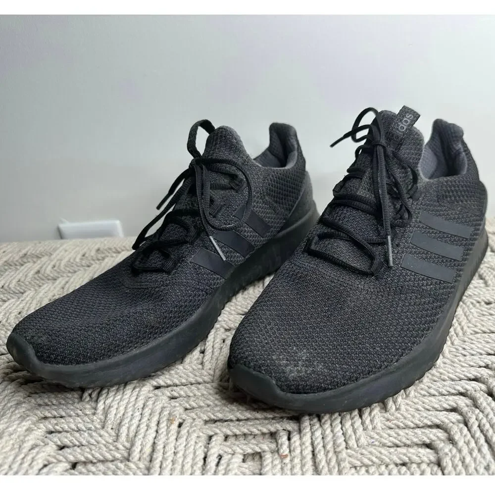 Adidas: Black Cloud Foam Sneakers